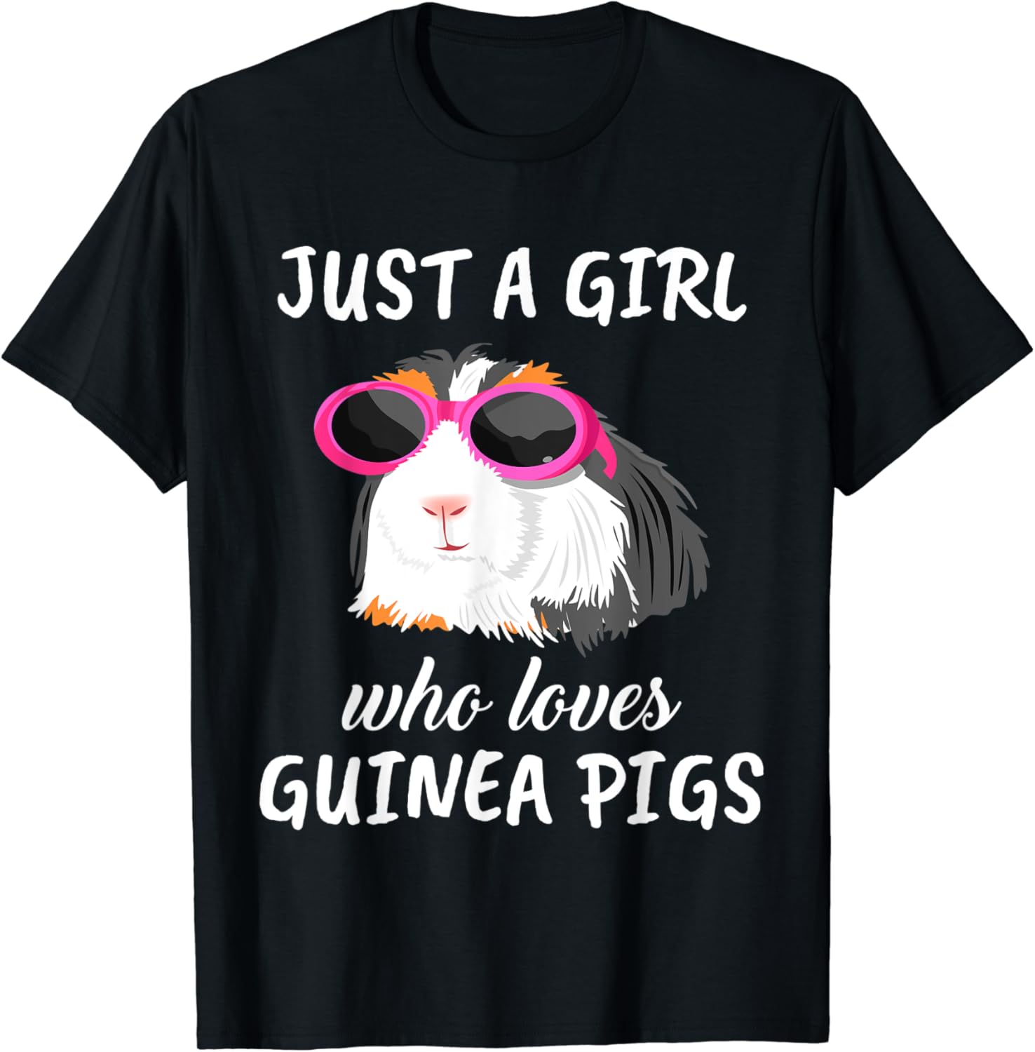 Womens Just A Girl Who Loves Guinea Pigs Clothes Guinea Pig TShirt
